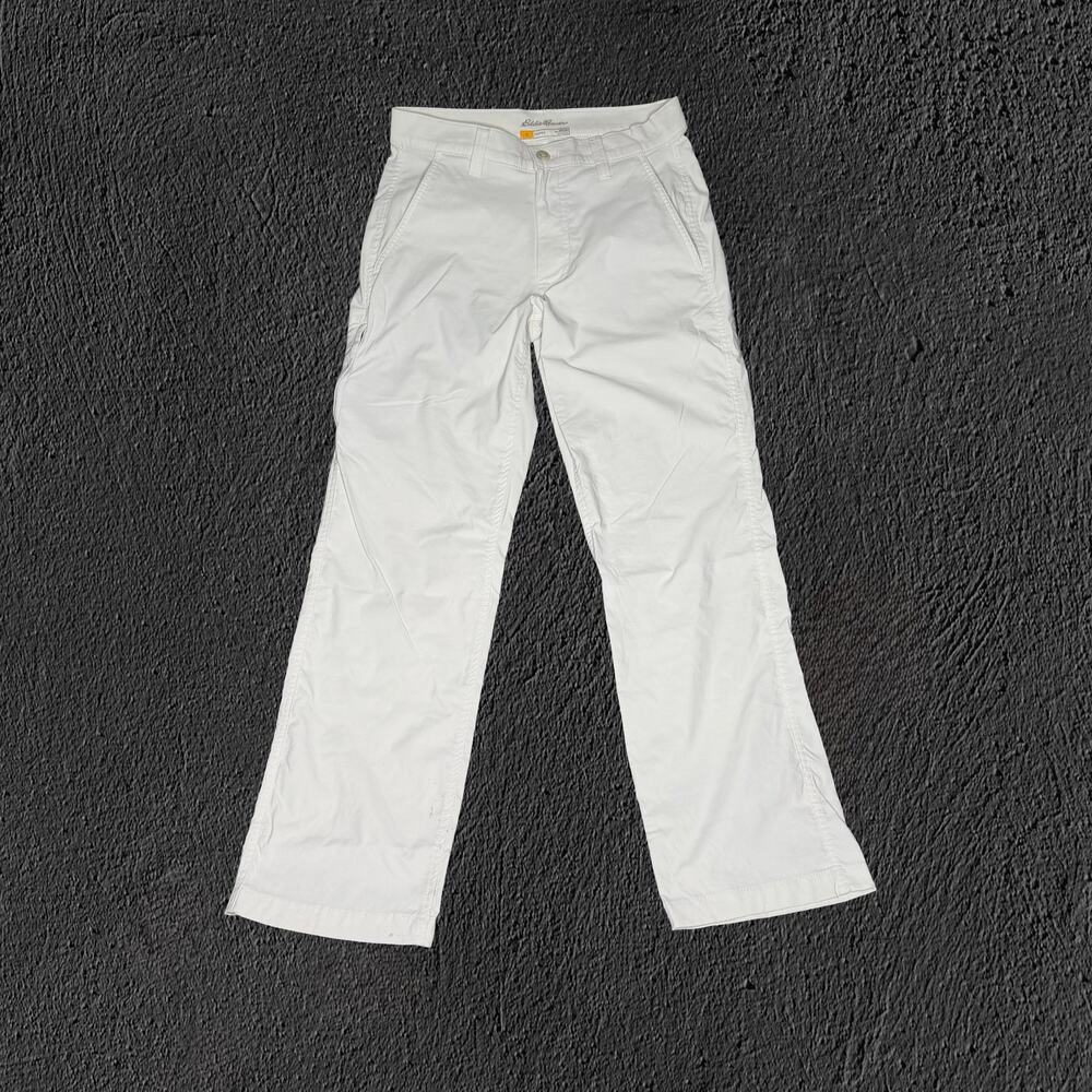 White Eddie Bauer travex chino pants